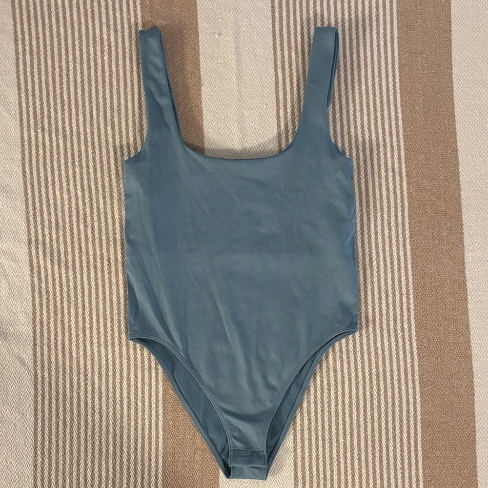 a new day Scoop Neck Bodysuit - Slate Blue